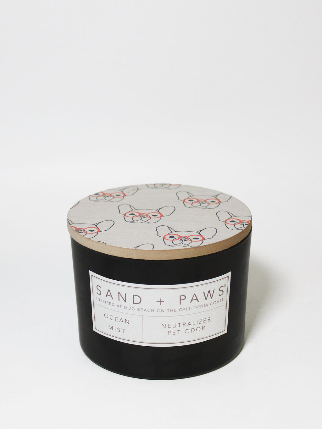 Sand + Paws Ocean Mist 12 oz scented candle Premium