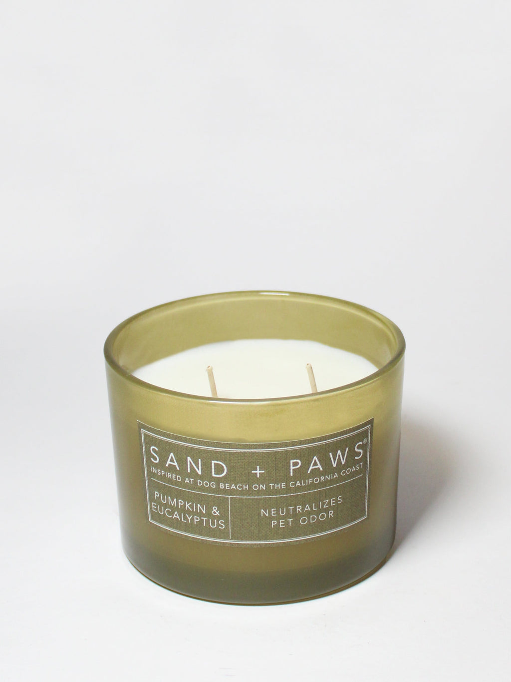 Sand + Paws Pumpkin & Eucalyptus 12 oz scented candle Premium