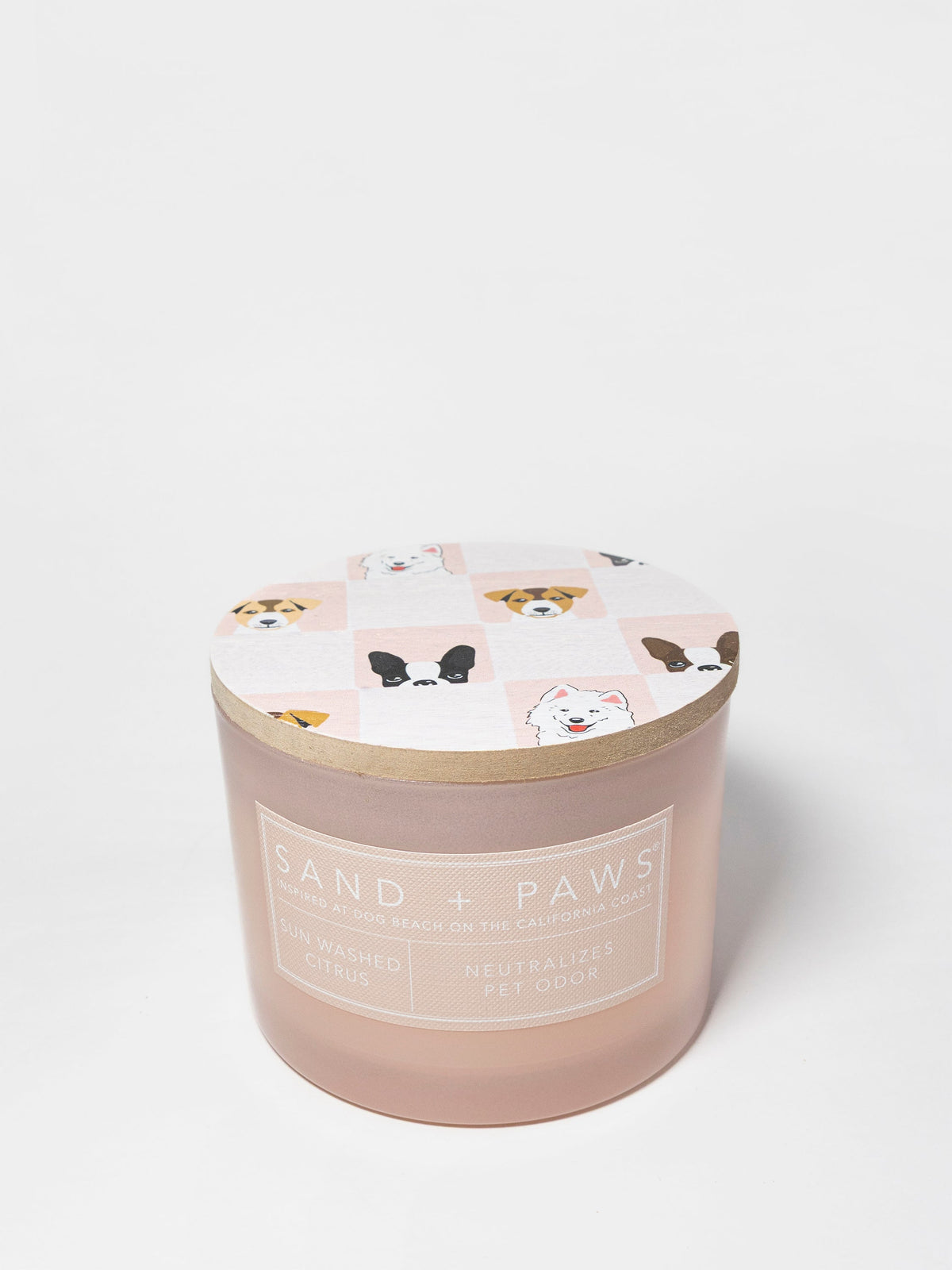 Sand + Paws Sun Washed Citrus 12 oz scented candle Premium