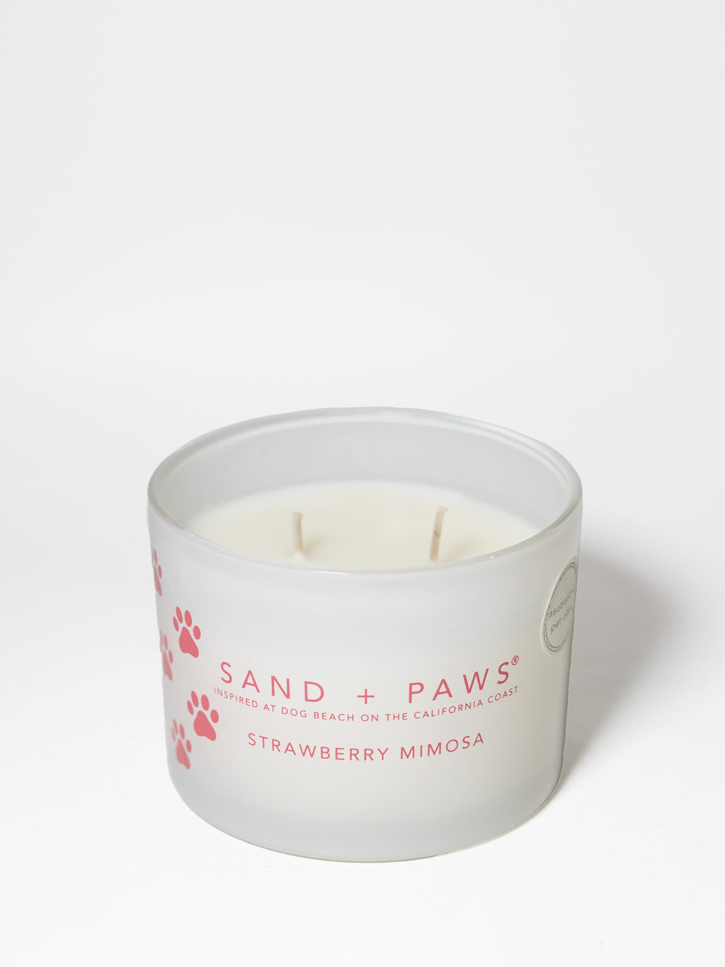 Sand + Paws Strawberry Mimosa 12 oz scented candle Premium