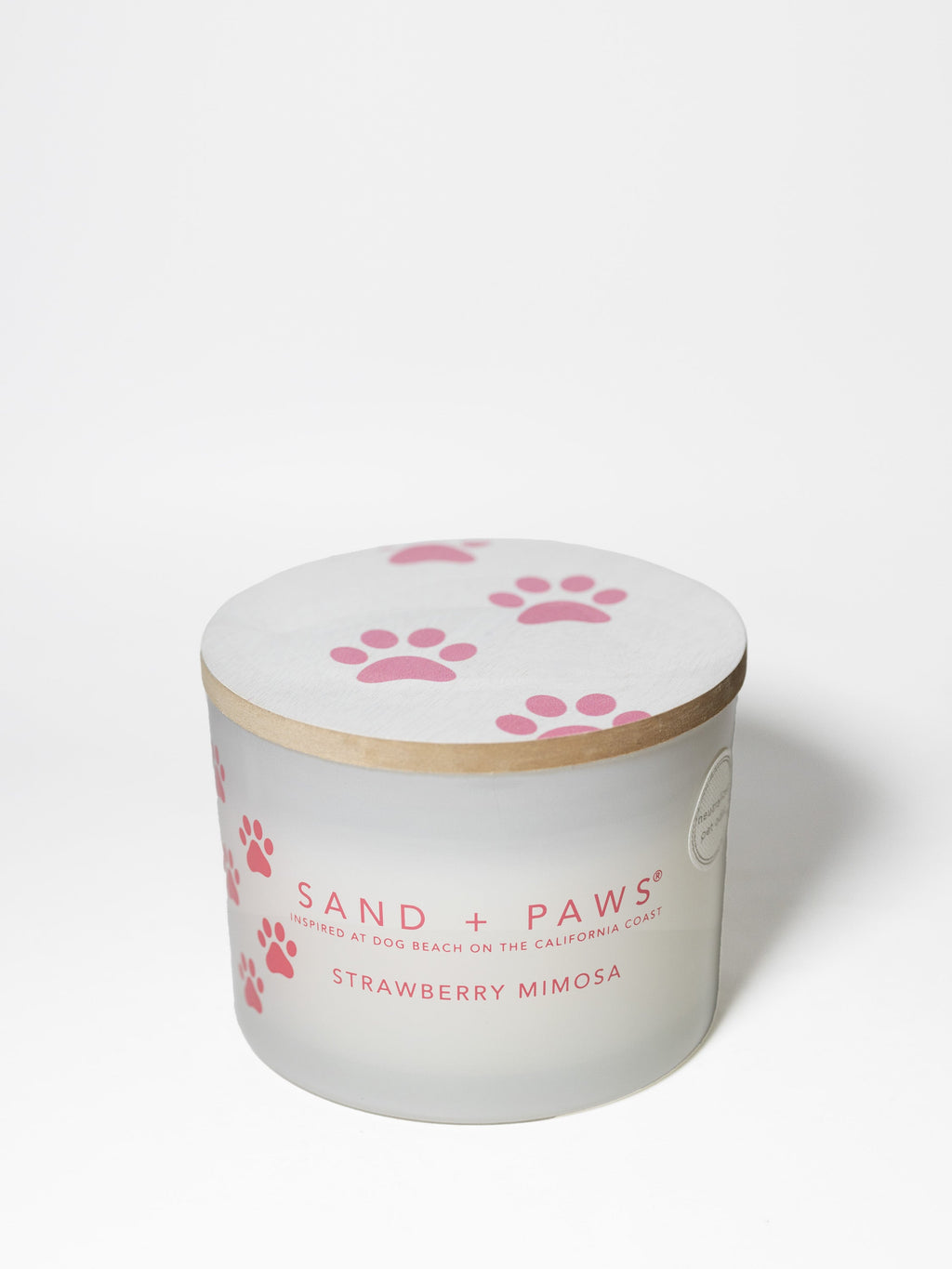 Sand + Paws Strawberry Mimosa 12 oz scented candle Premium